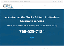 Tablet Screenshot of locksaroundtheclockinc.com